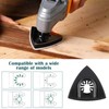 3PCS Mult Tool Sanding Heads, Triangle Trimming Machine Grinding Accessories,