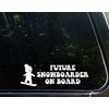 Diamond Graphics Future Snowboarder On Board - White 8-3/4" x