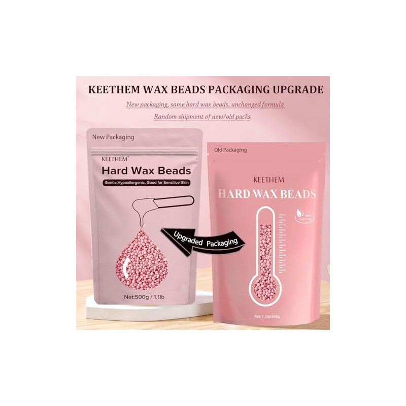 Hard Wax Hair Removal Beads for Sensitive Skin - Complete