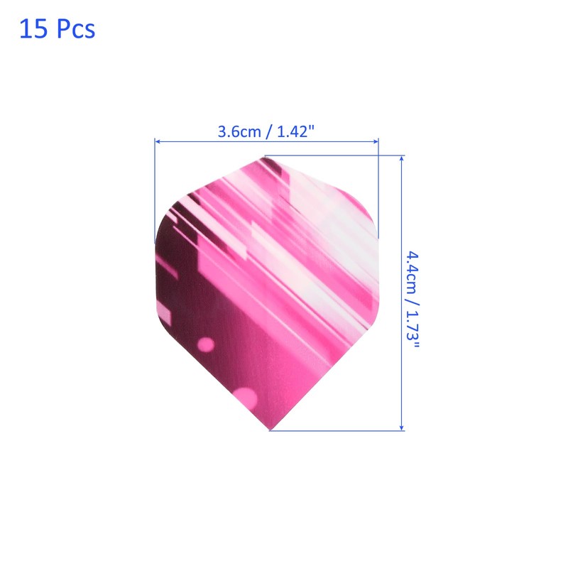 M METERXITY 15 Pack Standard Dart Flight - Bold Stripe