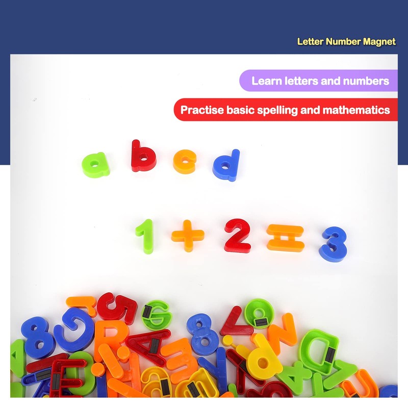 kramow 106 PCS Magnetic Learning Letters and Numbers, Alphabet Magnets