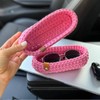 clcbdeyit Eyeglasses Holder Cute Crochet Glasses Storage Basket Night Stand