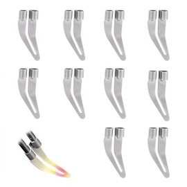 MHSKNHW Soldering Iron Tip, Set of 10, Stainless Steel, 45 Degree Elbow, Plastic Welding Tools, Welding Tips, Soldering Repair Tools, Car Bumper Repair, Smooth Head for Plastic Repair