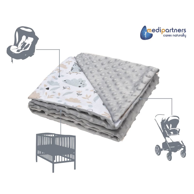 Medi Partners Crawling Blanket 100% Cotton 75 x 100 cm