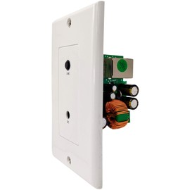 Earthquake Sound IWS Stereo Balanced in-Wall Pre-amp | Power Over Ethernet (PoE) and Balanced Audio in with Cat 5/6 Support