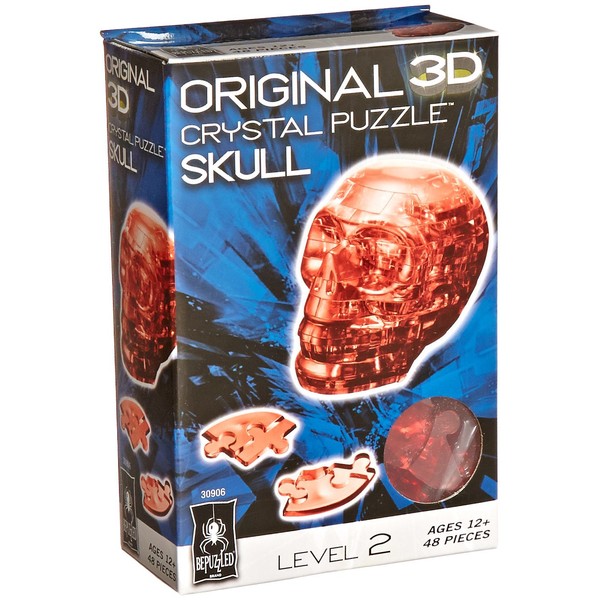 BePuzzled Original 3D Crystal Jigsaw Puzzle - Skull DIY Assembly