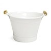 White Finish Handled Bucket