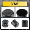 DewFlew 4Pcs 5.15" Push Through Wheel Center Caps Stainless Trailer