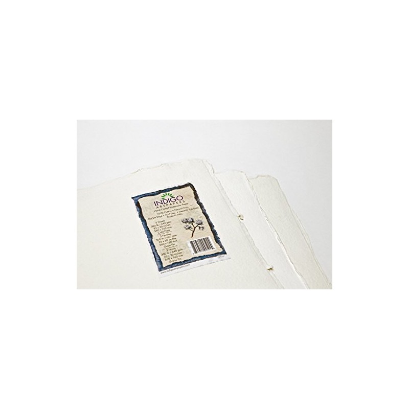 Indigo Artpapers 22" x 30" 100% Cotton Cold-Pressed Handmade Paper