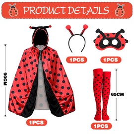 Ladybird Cape Women, Ladybird Costume Adults, Ladybird Cape Women, Ladybird Costume Cape, Lady Bug Costume Women, Ladybird Costume for Carnival, Cosplay, Fancy Dress, Theme Party