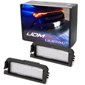 iJDMTOY Xenon White Full LED License Plate Light Kit Compatible With Hyundai 2018-up Sonata Elantra, Kia 2017-up Niro Cadenza K7, 18-up Rio, 21-up K5, 18-SMD White LEDs & Can-bus Error Free