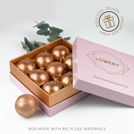 Lovery 24K Rose Gold Bath Bombs Set - Deluxe Marble Bath Bomb Gift Set