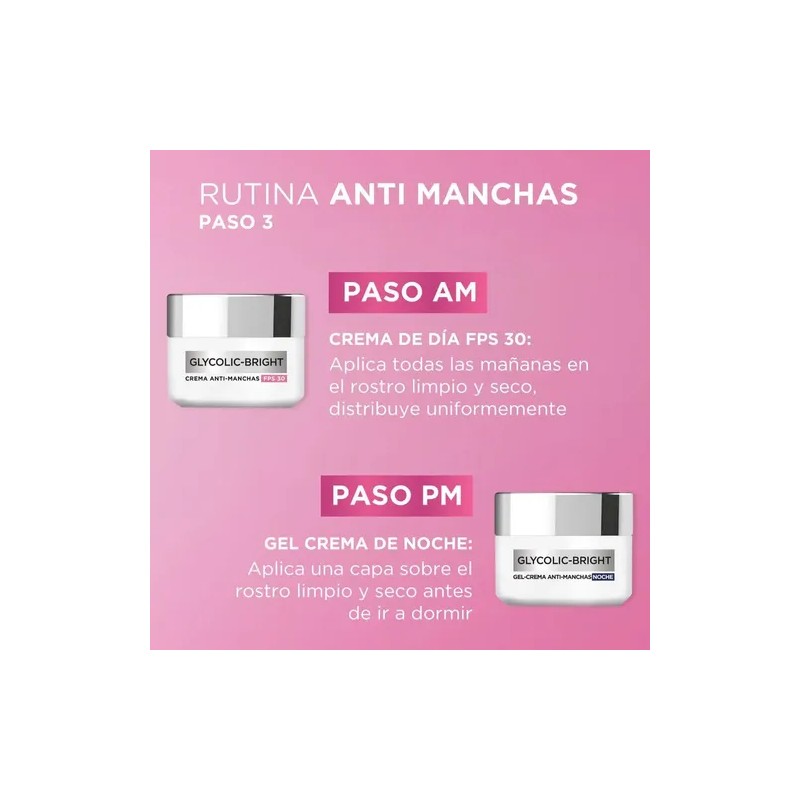 Loréal Skincare Kit Peeling Glycolic Anti-manchas