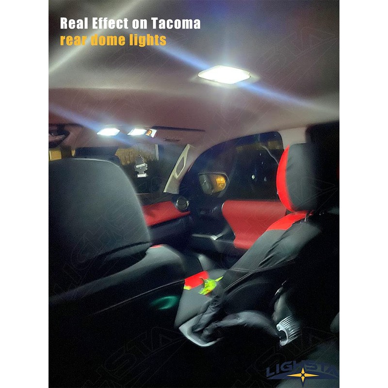 LIGHSTA 11PCS Super Bright White LED Interior Light Kit Package