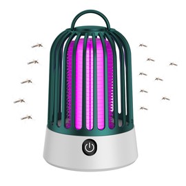 Bug Zapper, Outdoor Indoor Electric Mosquito Zapper, Portable Rechargeable Bug Zapper, Fly Trap, Waterproof Insect Killer, Electric Fly Zapper for Home, Patio, Camping