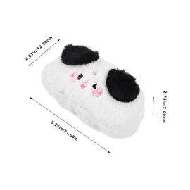 LIFKOME Cartoon Plush Toiletry Bag Cute Makeup Organizer for Women Travel Pouch with Zipper Closure Versatile Storage for Cosmetics Jewelry More