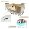 PINVNBY Rabbit Corner Litter Box with Drawer for Cage Small