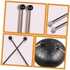Kisangel 4 Pairs Steel Drum Mallets with Wooden Handles Rubber