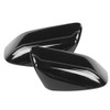 2pcs Rearview Mirror Cover Caps Glossy Black Fit for Land