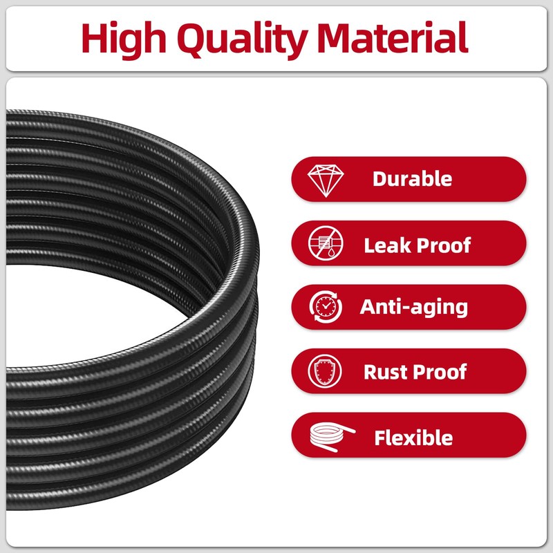ZODIRISE 12 Ft RV Quick Connect Propane Adapter Hose for