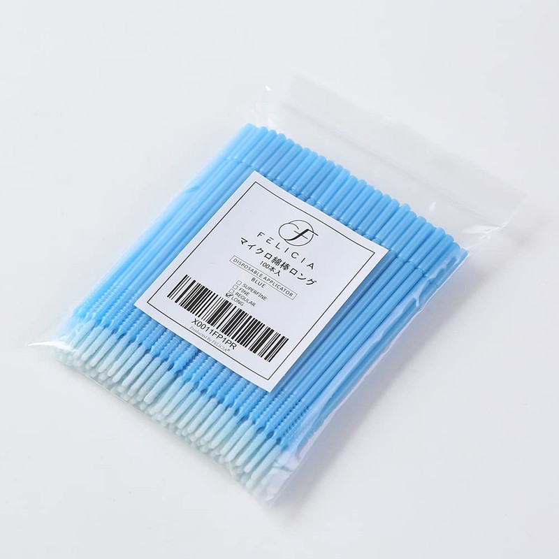 FELICIA 100pcs Long Micro Brush Eyelash Perm Essence Cotton Swab