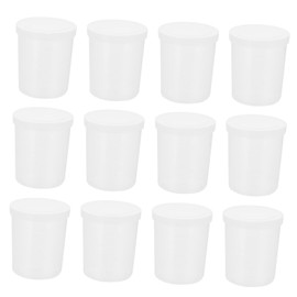 Hohopeti 20 Pcs Experimental Measuring Cup with Lid Specimen Cup Measuring Cup Scale Shot Cups Cup Lid Electric High Speed Mixing Cup Sample Cups Small Cups Drinks Liquid Measuring Cup Pp