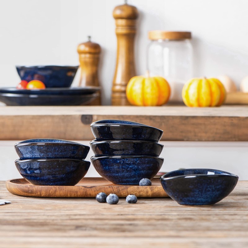 vicrays Ceramic Dipping Sauce Bowls – Small Charcuterie Dip Cups