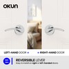 Okun Brook 1 Pack Privacy Door Handle for Bathroom and