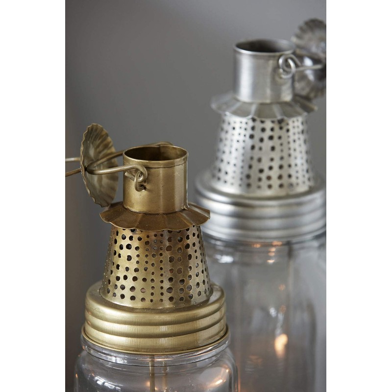 House Doctor, Fhia Lantern Antique Brass Height 25 cm Diameter