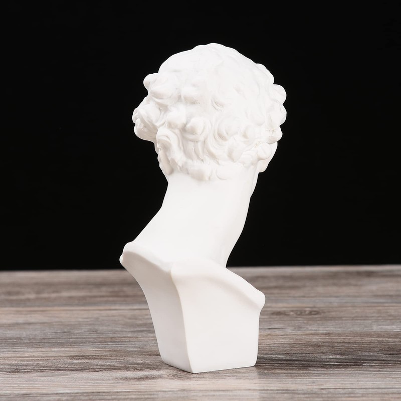 BRABUD Greek Mask David Man Bust Statue Resin Classic Roman