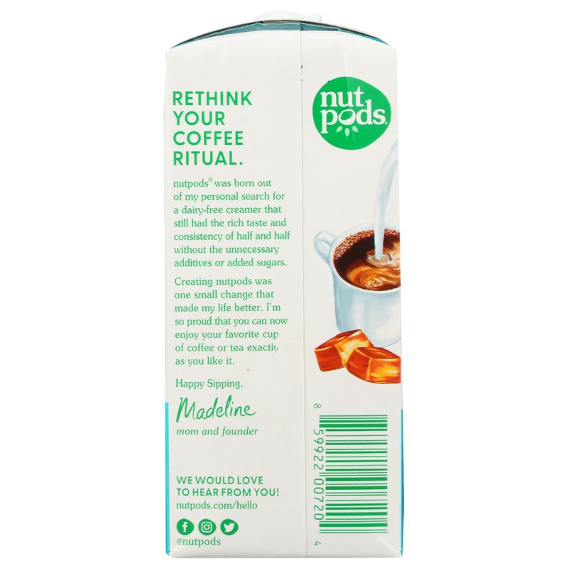 nutpods® Unsweetened Caramel Coffee Creamer, dairy-free, 11.2oz