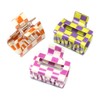 QinGoo Small Orange Chessboard Hair Clip Hair Accessories Hair Clip