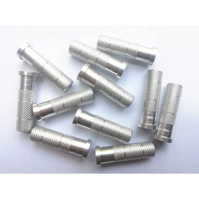 ANCLLO 50 Pack Aluminum Arrow Inserts with Archery Field Points