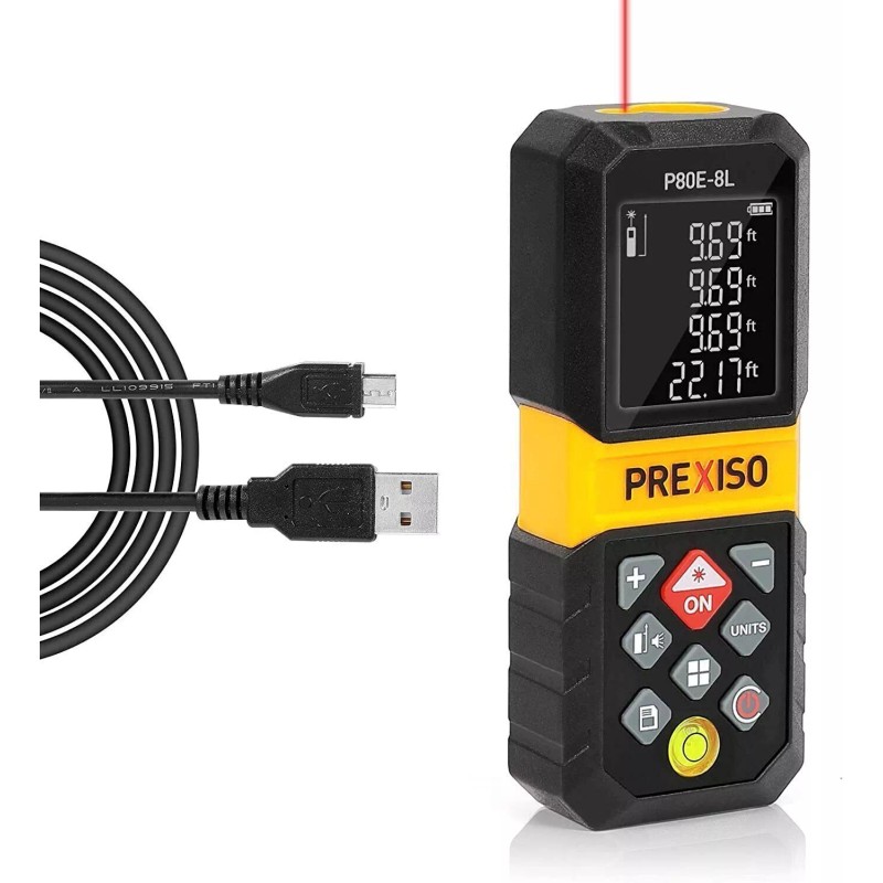 PREXISO 265 FT Laser Level Self Leveling RED Beam Multi-Measurem