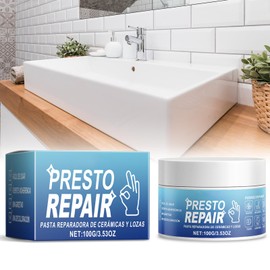 GNAUMORE Repair paste for enamel, ceramic repair kit, repair agent for ceramic tiles, scratch repair paste for repairing scratches, holes, cracks, 100 g