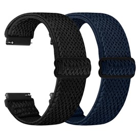 TumpCez - Quick Release Elastic Nylon Watch Straps - Band Width- 16mm 18mm 19mm 20mm 22mm 24mm Watch Straps -Choose Colour & Width
