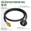 Alloxity 6FT Propane Hose Adapter 1lb to 20lb, Propane Tank