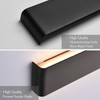 Ralbay 39.3inch Modern Black Vanity Light Fixtures LED Bathroom Wall