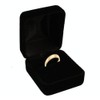 Geff House Black Velvet Ring Box