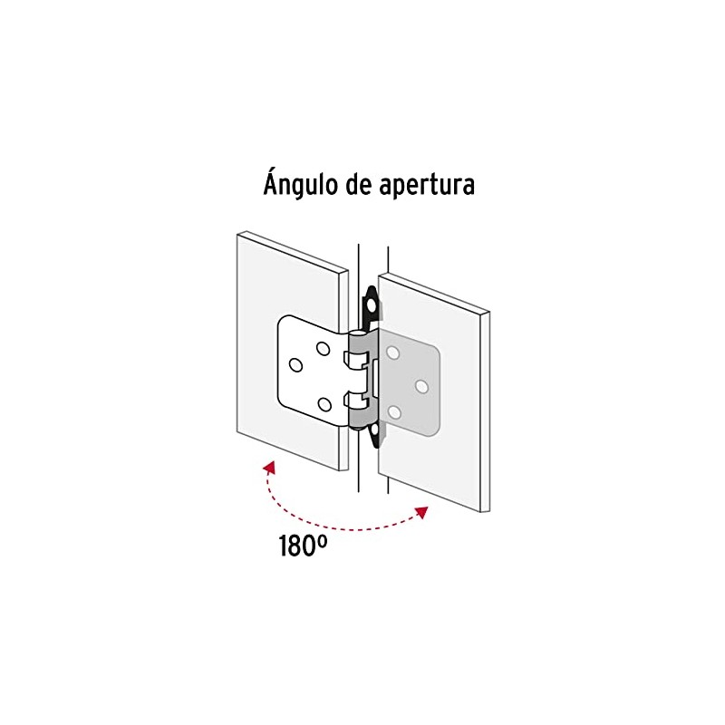 Hermex BIPA-71, Bolsa con 2 bisagras parche de 7cm, latonado