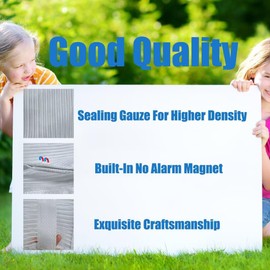 Magnetic Screen Door- Self-Sealing, Pet and Kid Friendly Heavy Duty - Fits Door Size 32" x 82"-Works with Front, Sliding, Patio Doors-White