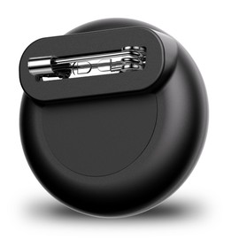 for AirTag Holder for Kids with Invisible Pin, Anti Lost, Lightweight GPS Tracker Case for Air Tags-1 Pack with Waterproof Cover for Child,Baby,Elderly,Luggage,Shoe,Clothes,Backpack (Black)