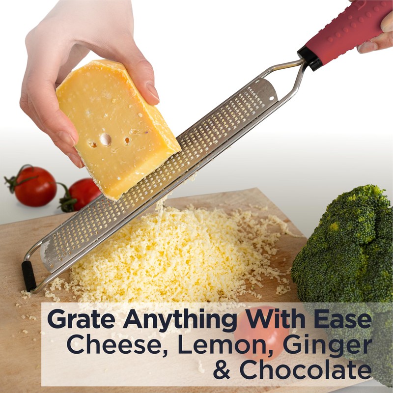 Deiss PRO Lemon Zester & Heavy Duty Cheese Grater &
