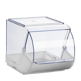 hünersdorff Plastic Box Polypropylene with Transparent Hinged Lid 3.7 Litre Capacity Transparent