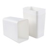Kiddream 3 Pack 4.5 Gallon Deskside Wastebasket, Plastic Slim Trash