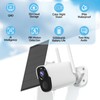 ELECCTV 2K QHD Solar Security Cameras Wireless Outdoor WiFi, 12000mah