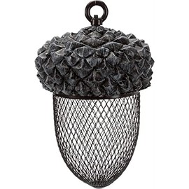 TRIXIE 55416 Acorn Feeder Polyester Resin / Metal 700 ml / 14 × 22 cm Brown / White