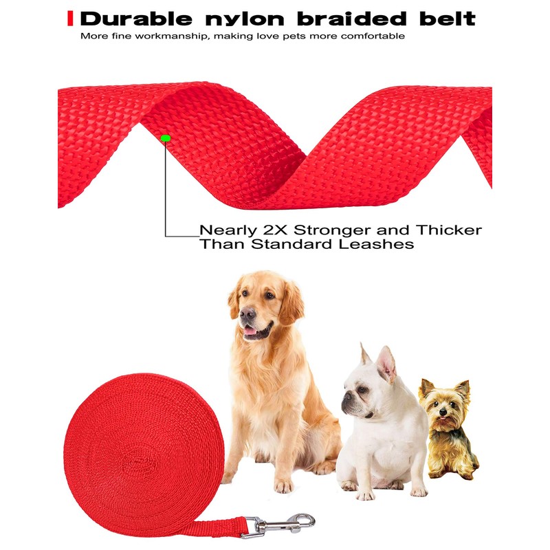 DDSCOLOUR Dog/Puppy Obedience Recall Training Agility Lead-16 ft 23 ft