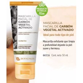 Blen 2 Mascarilla Exfoliante Carbón Vegetal Activado + Envio
