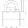 ABUS Brass Padlock 45/15, 5406